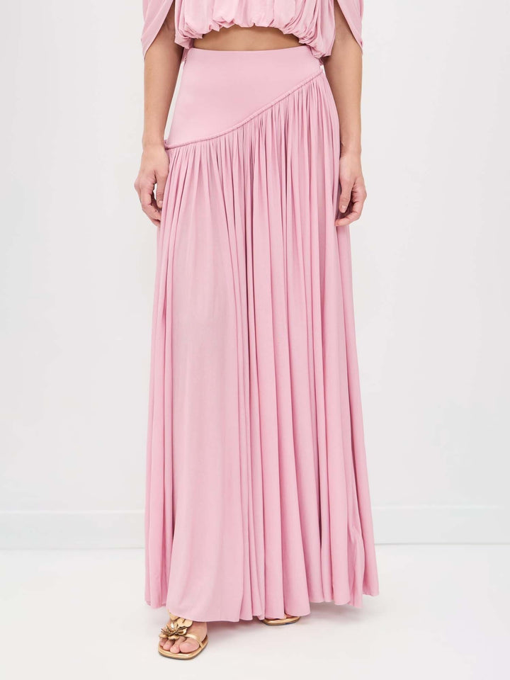Annika — Pleated Maxi Skirt, Avelony
