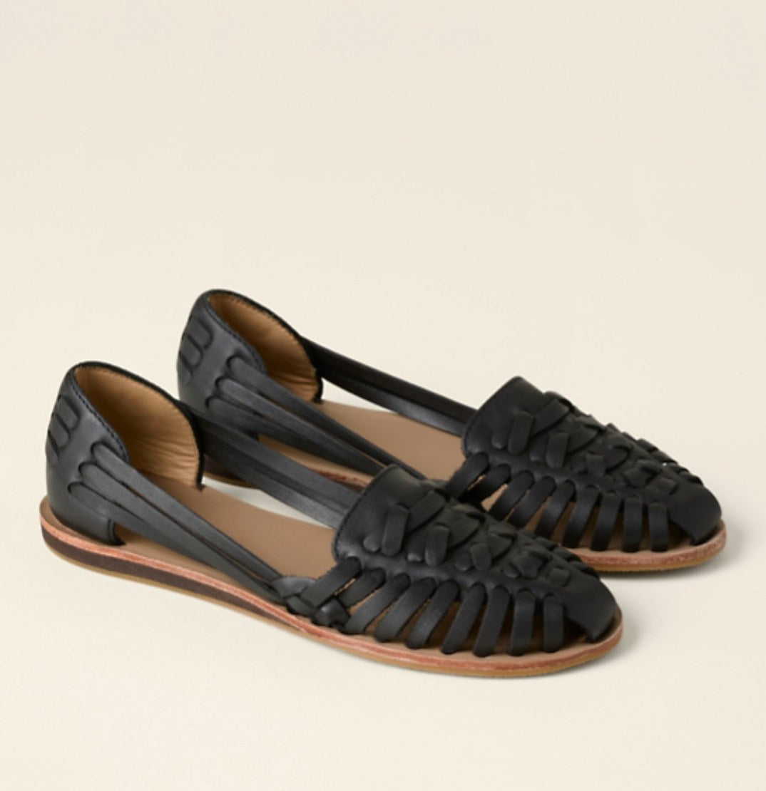 Flat Woven Sandals with Closed Toe — Bexley