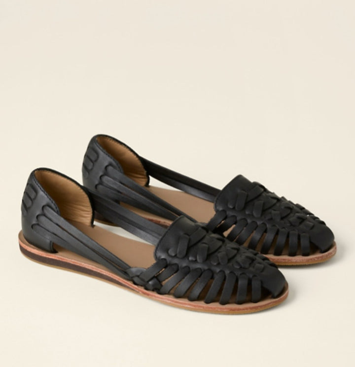 Flat Woven Sandals with Closed Toe — Bexley