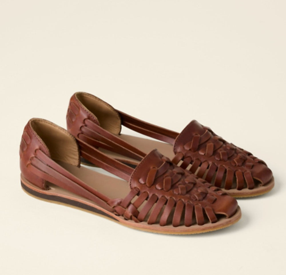 Flat Woven Sandals with Closed Toe — Bexley