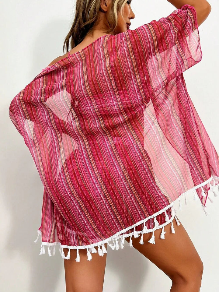 Faye — Bikini Set with Cover Up Shirt and Shorts for Women