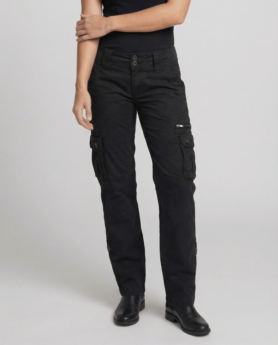Cargo Pants with Side Pockets in black