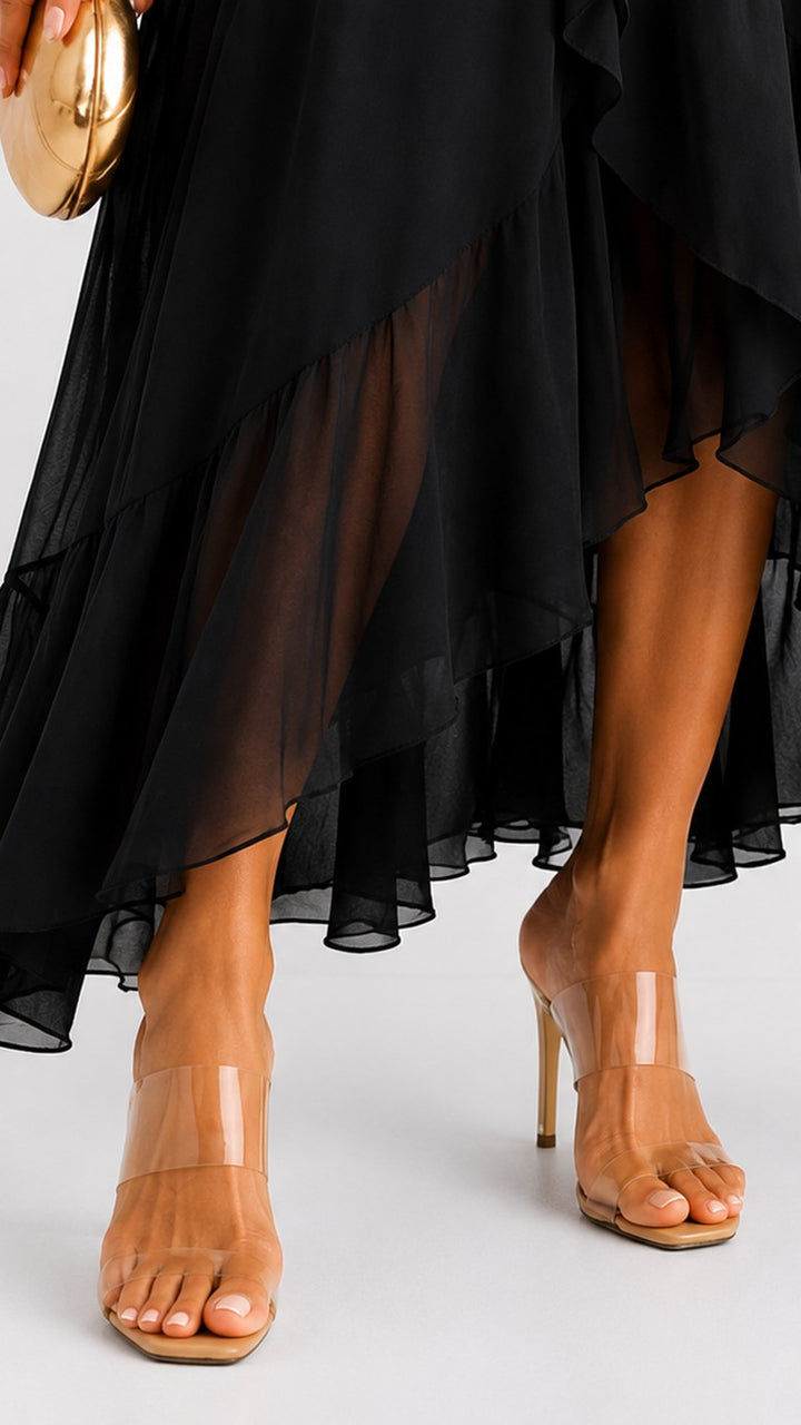 Saskia — Chiffon Wrap Maxi Dress for Women