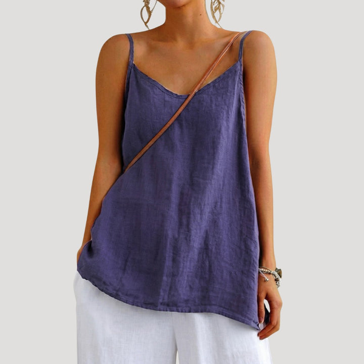 Flowy Cami Top for Summer in blue