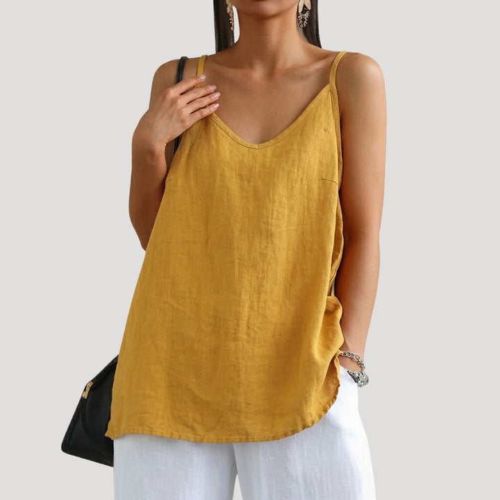 Flowy Cami Top for Summer in yellow