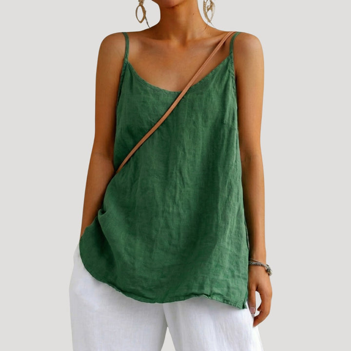 Flowy Cami Top for Summer in green