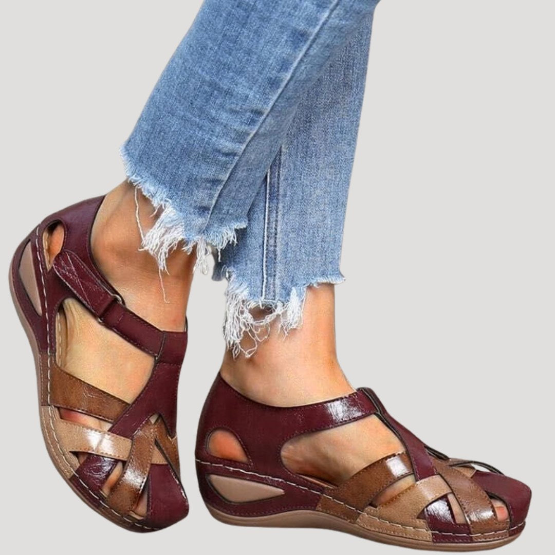 Closed Toe Walking Sandals — Dahlia