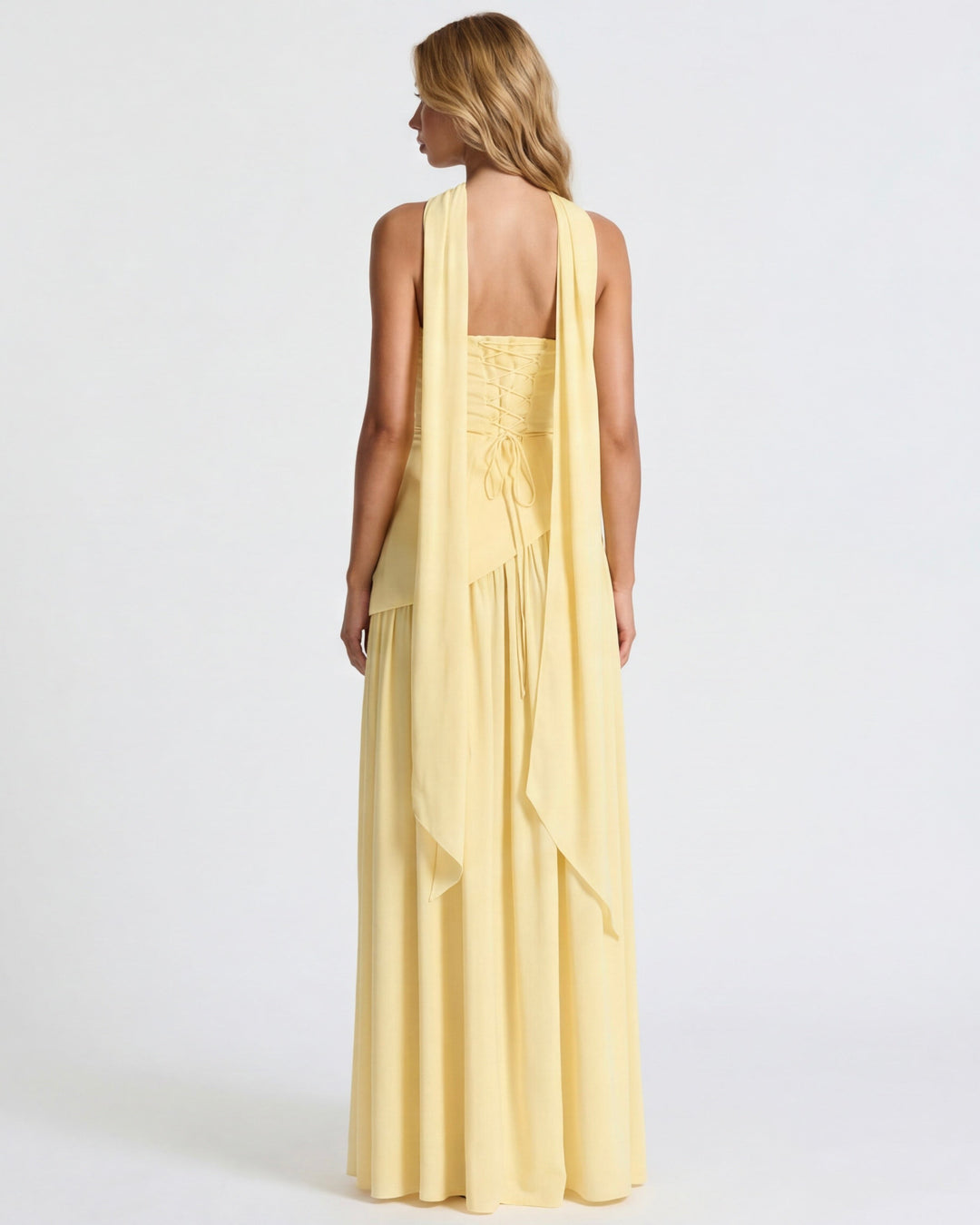Nova — Draped Summer Maxi Dress for Women
