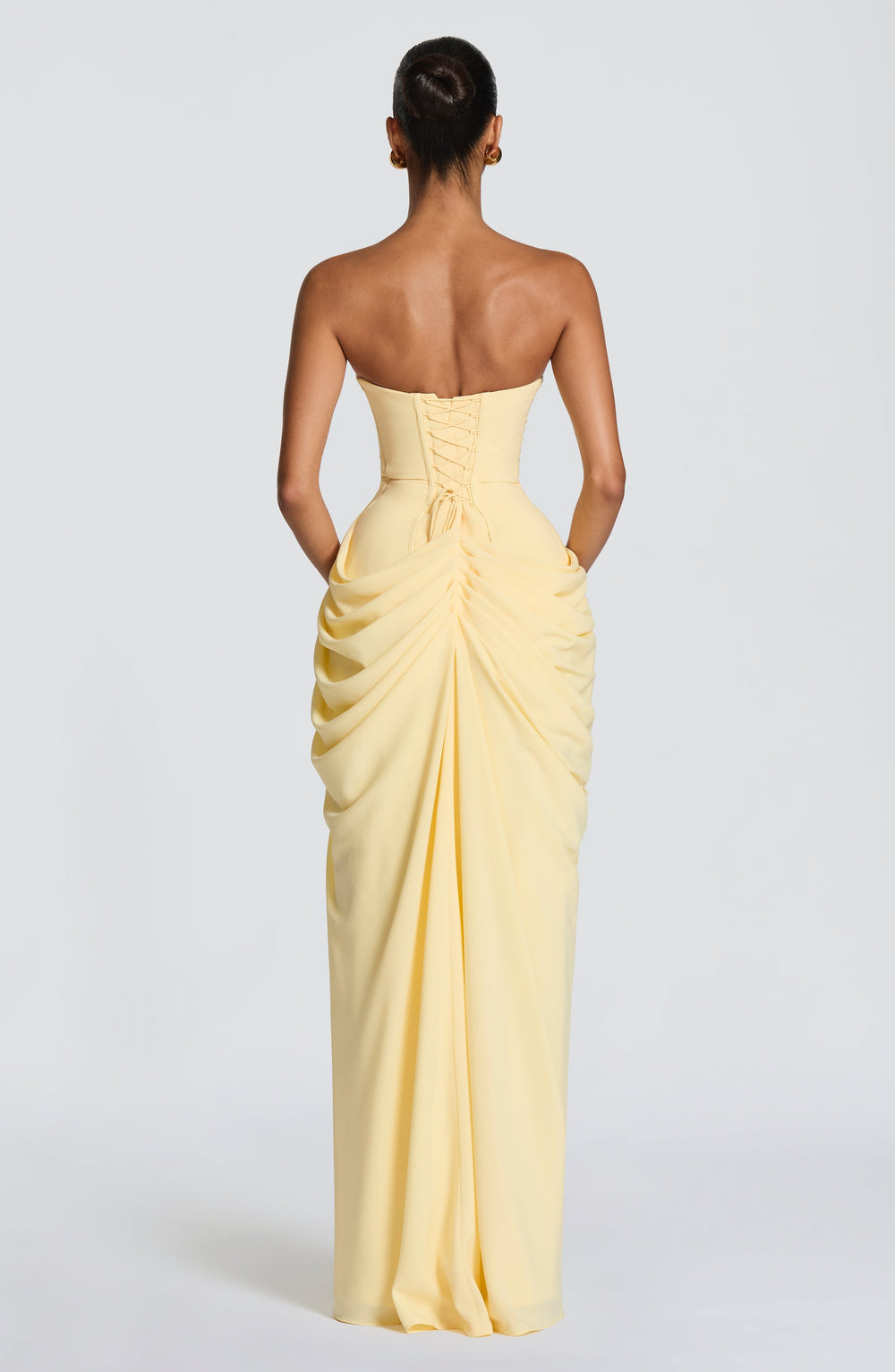 Quinn — Draped Summer Maxi Dress with Slit for Women