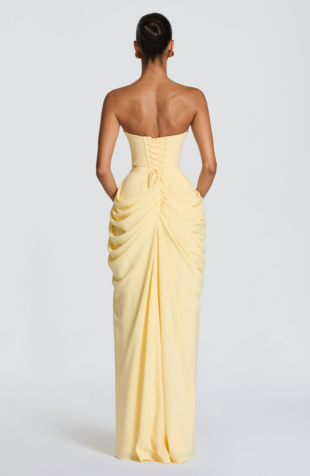 Quinn — Draped Summer Maxi Dress with Slit for Women