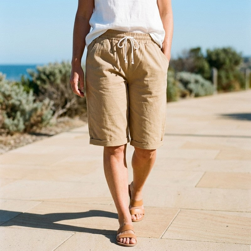 Elke — Relaxed Cotton Shorts, Avelony