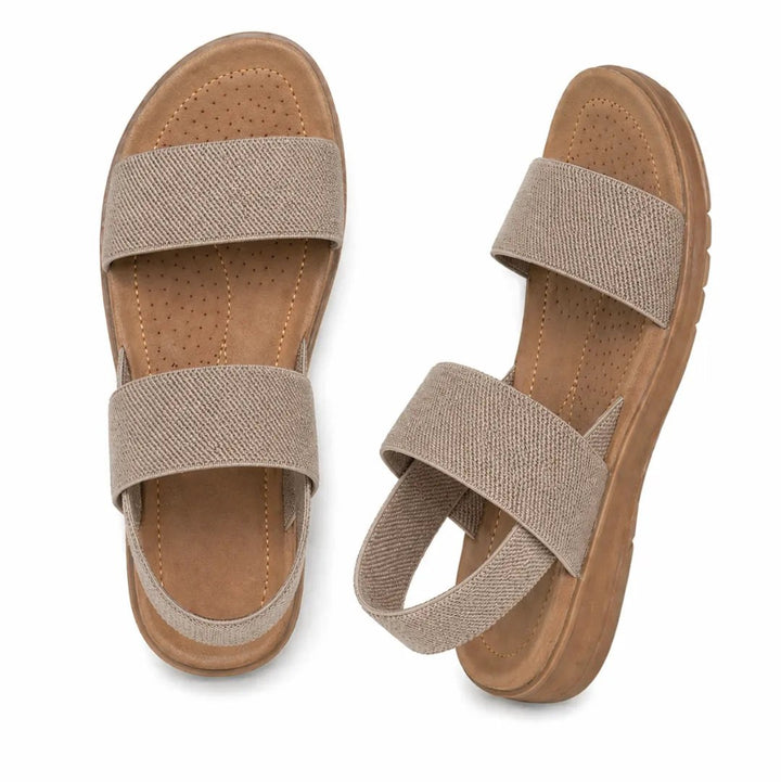 Flat Sandals with Double Elastic Straps — Emberly