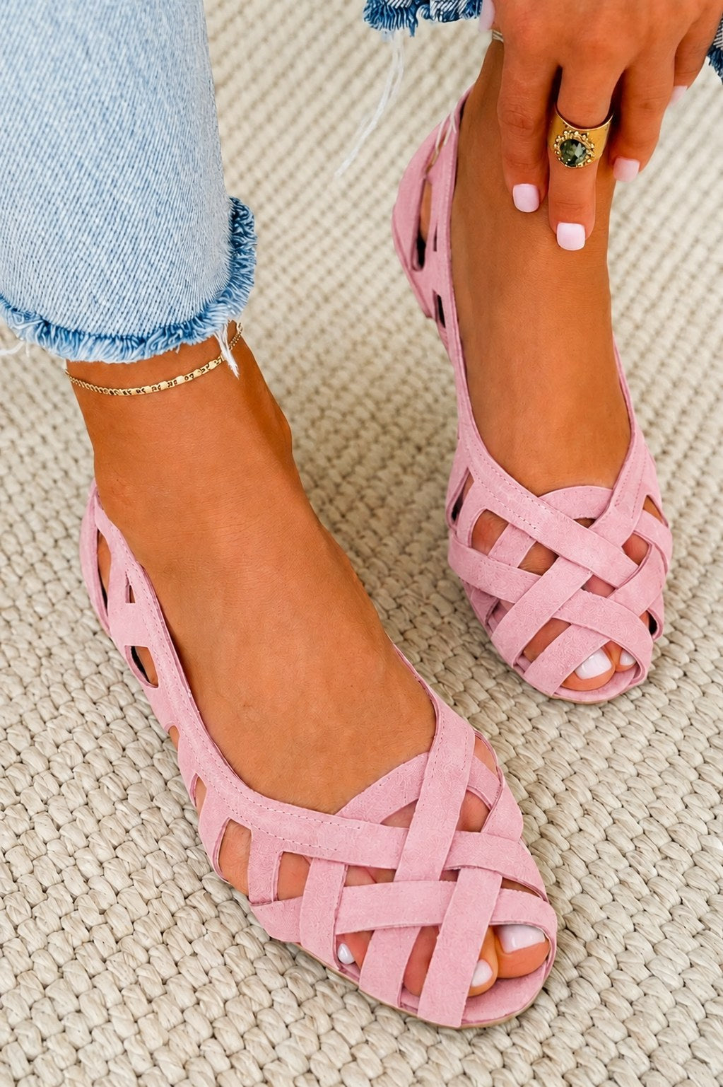 Woven Summer Sandals — Estelle