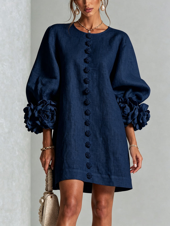 Beatrix — Floral Puff Sleeve Mini Dress for Women