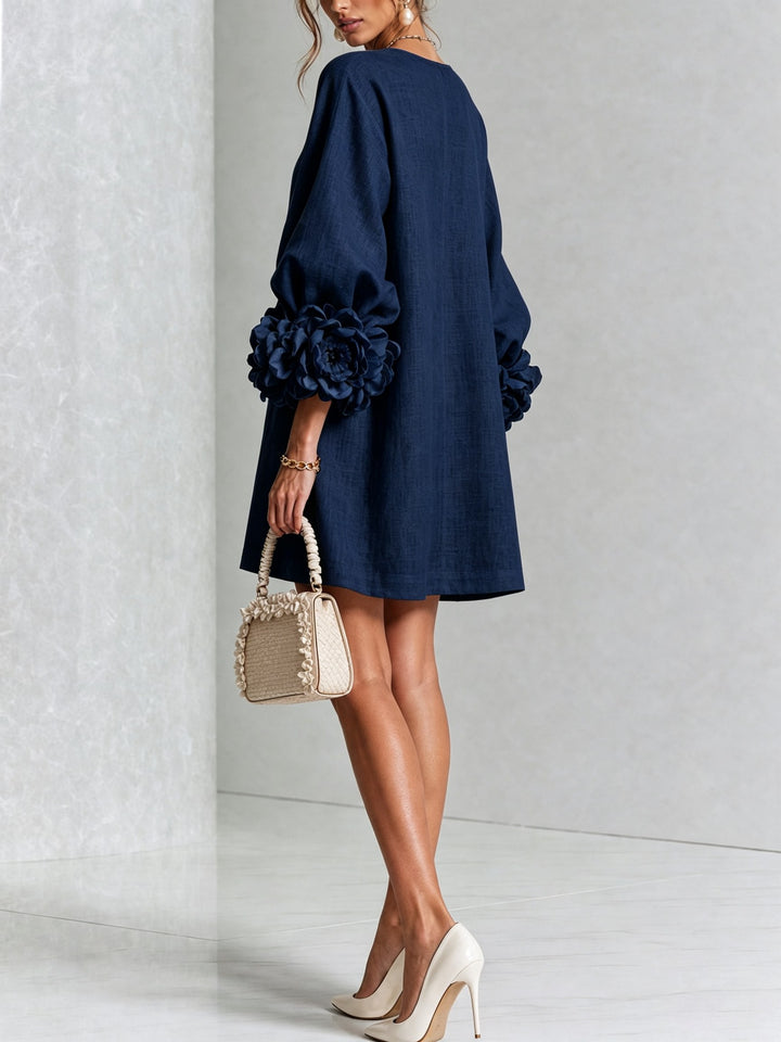 Beatrix — Floral Puff Sleeve Mini Dress for Women