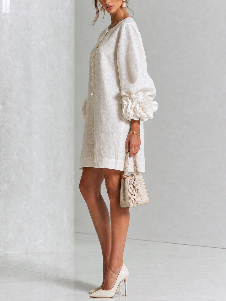 Beatrix — Floral Puff Sleeve Mini Dress for Women