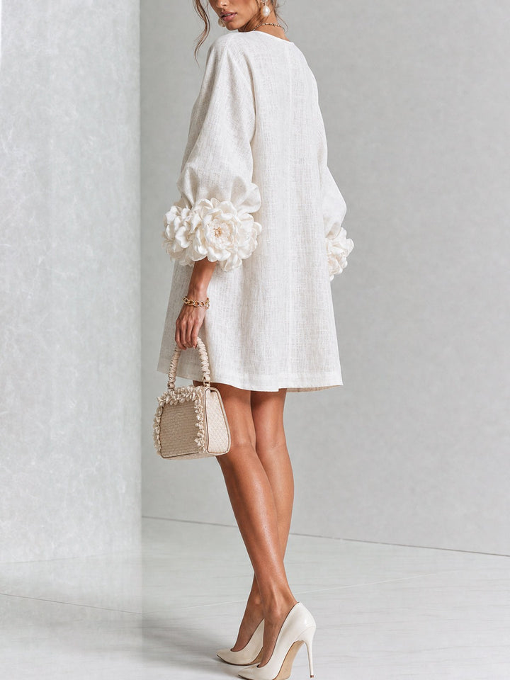Beatrix — Floral Puff Sleeve Mini Dress for Women
