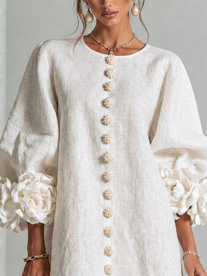 Beatrix — Floral Puff Sleeve Mini Dress for Women