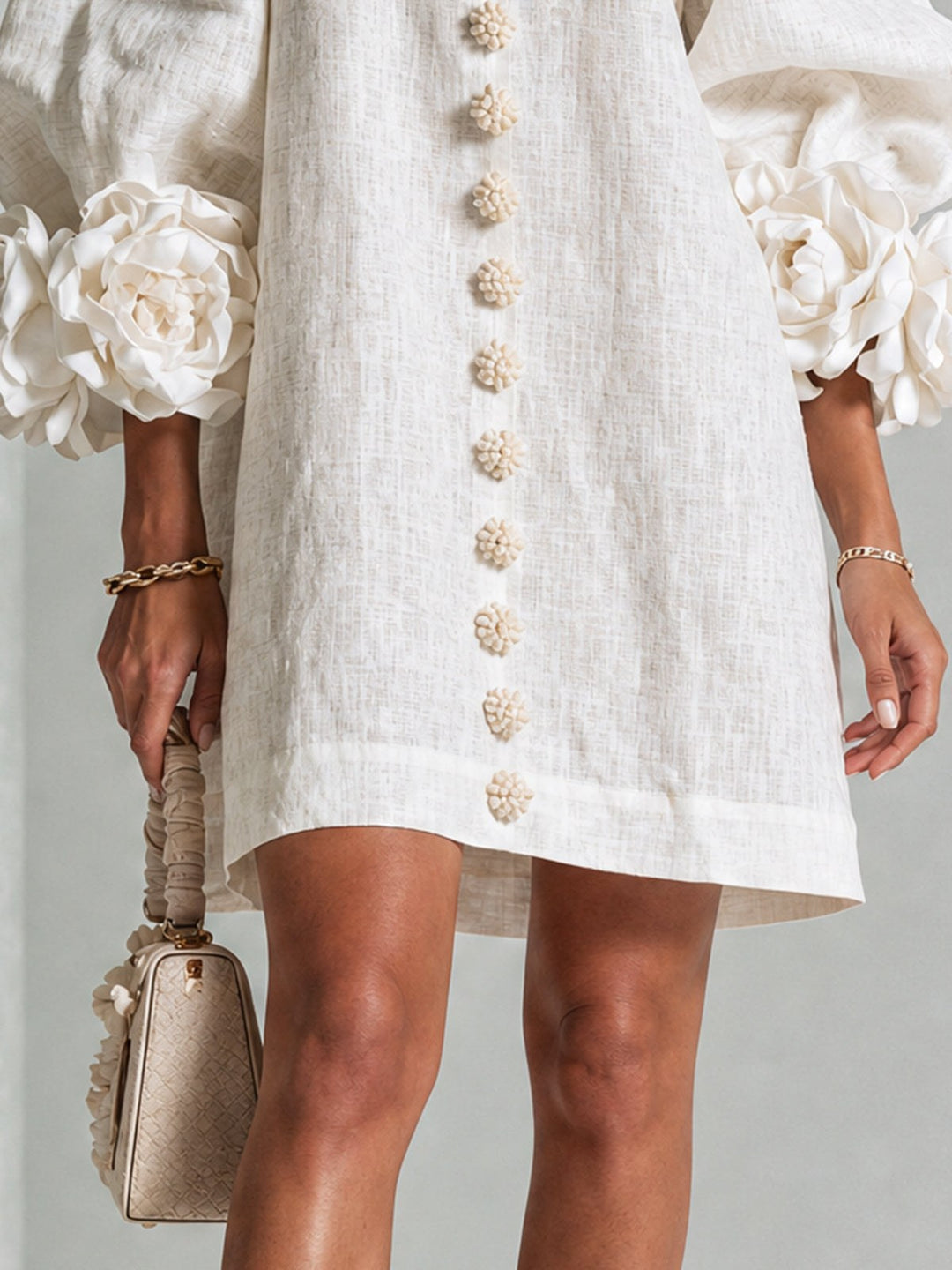 Beatrix — Floral Puff Sleeve Mini Dress for Women