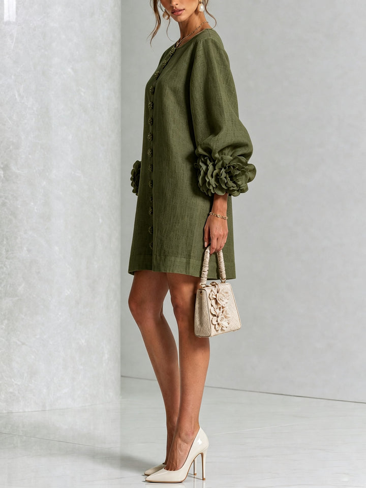 Beatrix — Floral Puff Sleeve Mini Dress for Women