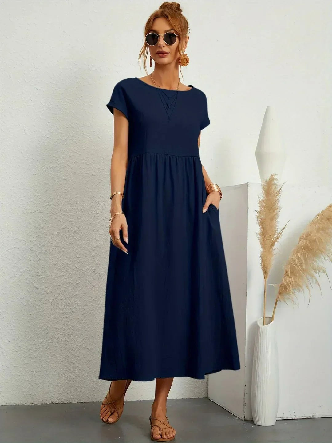 Ruby — Flowing Midi Dress for Women