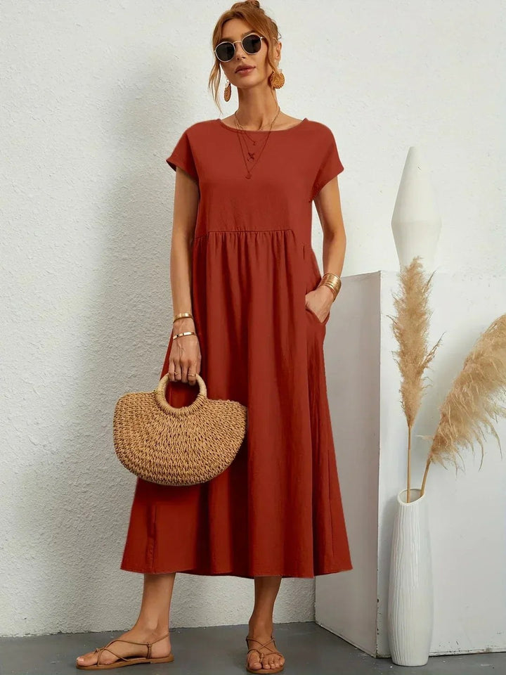 Ruby — Flowing Midi Dress for Women