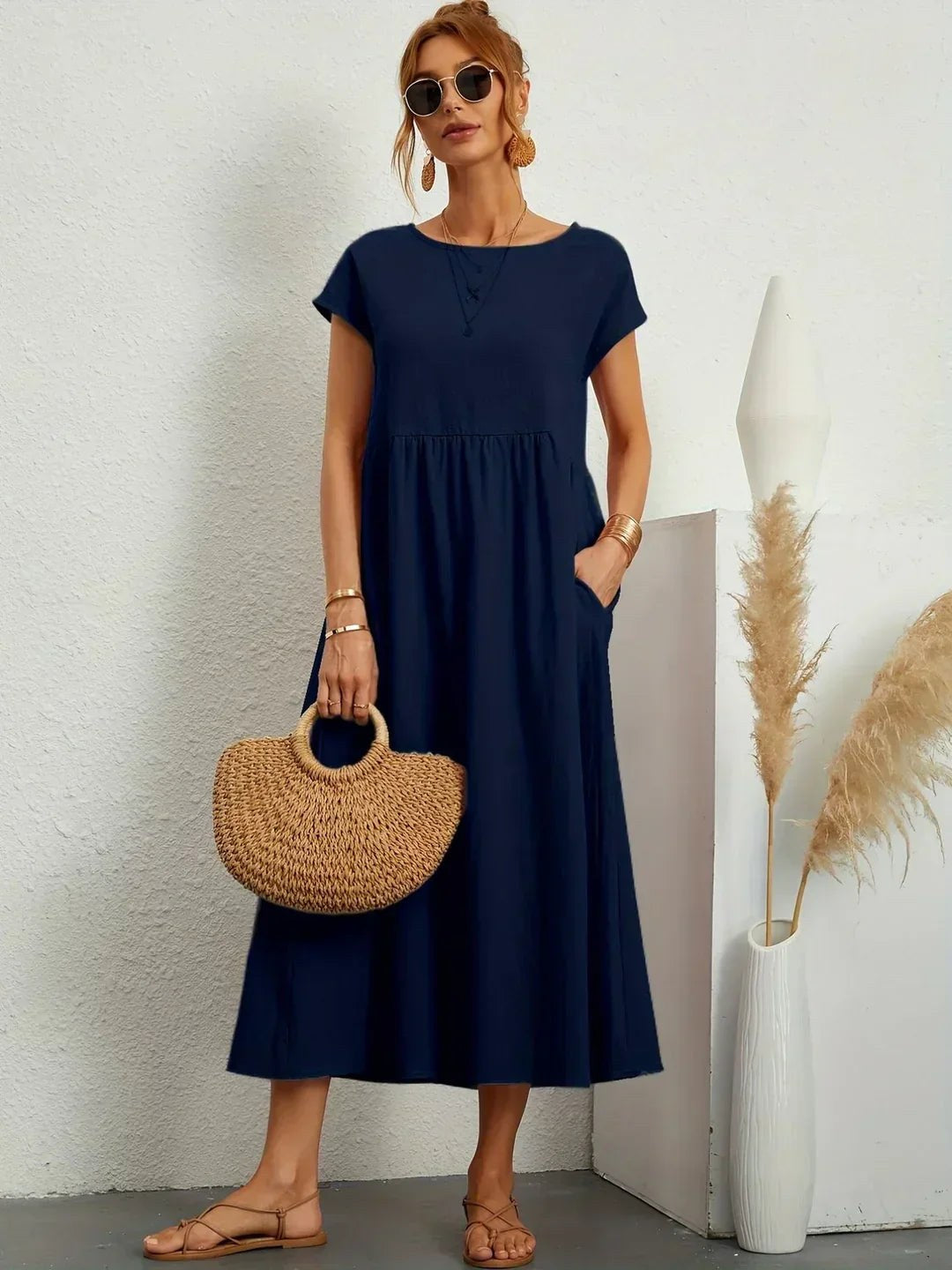 Ruby — Flowing Midi Dress for Women