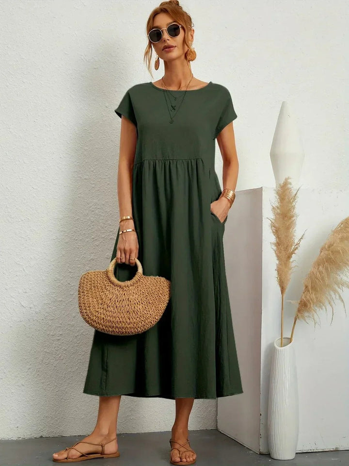Ruby — Flowing Midi Dress for Women