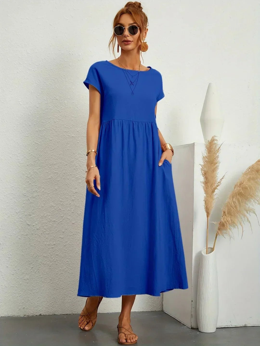 Ruby — Flowing Midi Dress for Women