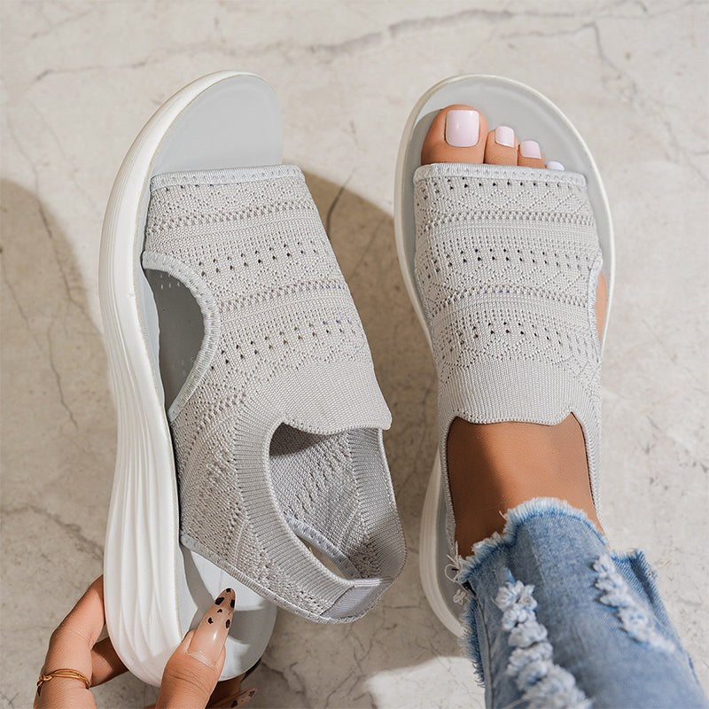 Knit Platform Sandals — Frida