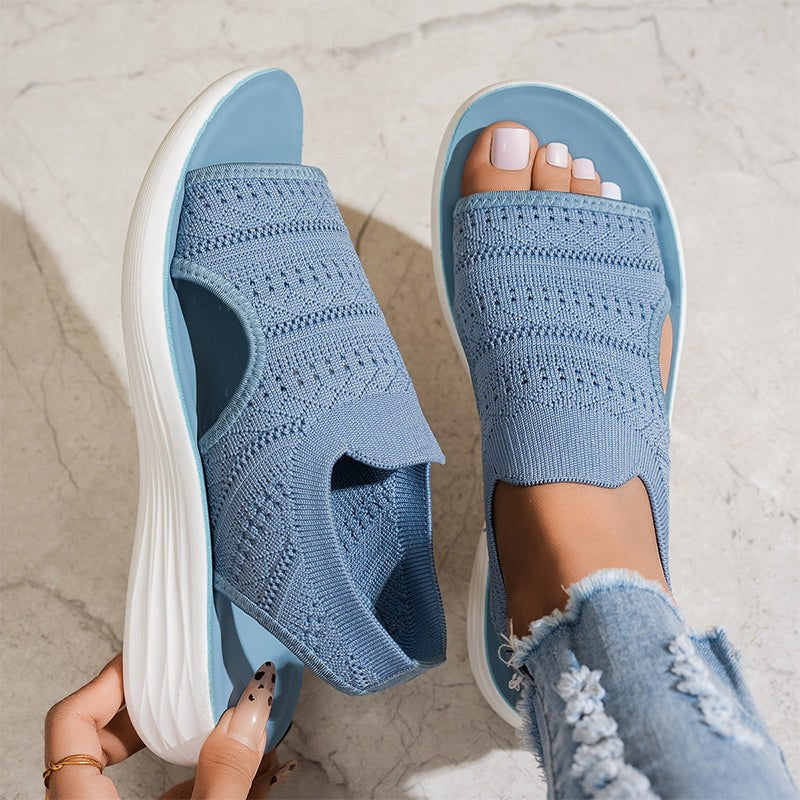 Knit Platform Sandals — Frida
