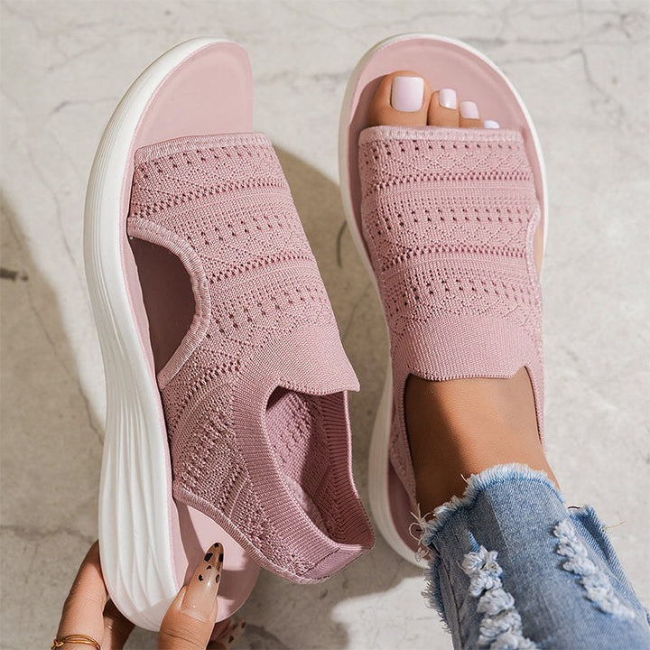 Knit Platform Sandals — Frida