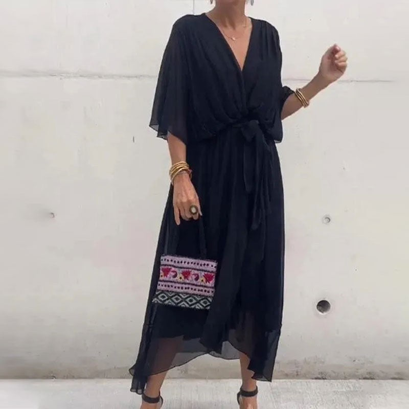 Kimono Sleeve Wedding Guest Dress for Women — Isadora, image 2