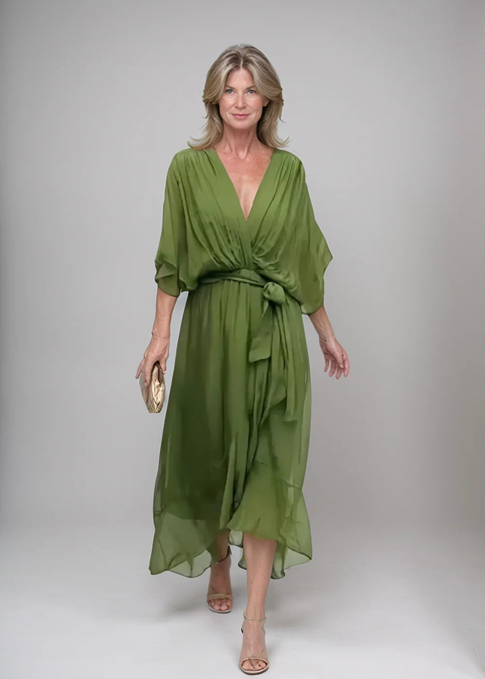 Kimono Sleeve Wedding Guest Dress for Women — Isadora, image 3