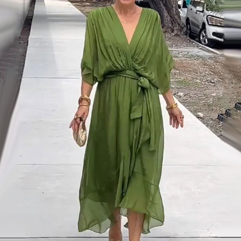 Kimono Sleeve Wedding Guest Dress for Women — Isadora, image 4