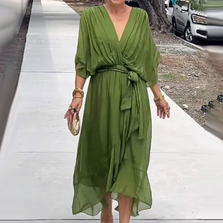 Kimono Sleeve Wedding Guest Dress for Women — Isadora, image 4