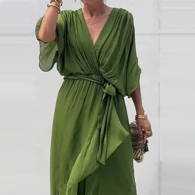 Kimono Sleeve Wedding Guest Dress for Women — Isadora, image 6