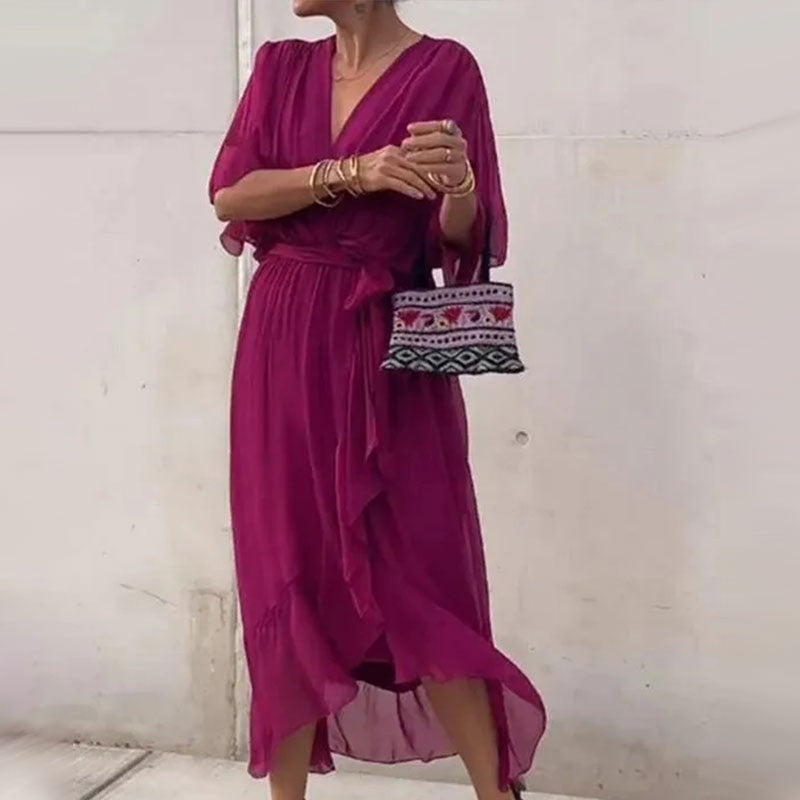 Kimono Sleeve Wedding Guest Dress for Women — Isadora, image 8