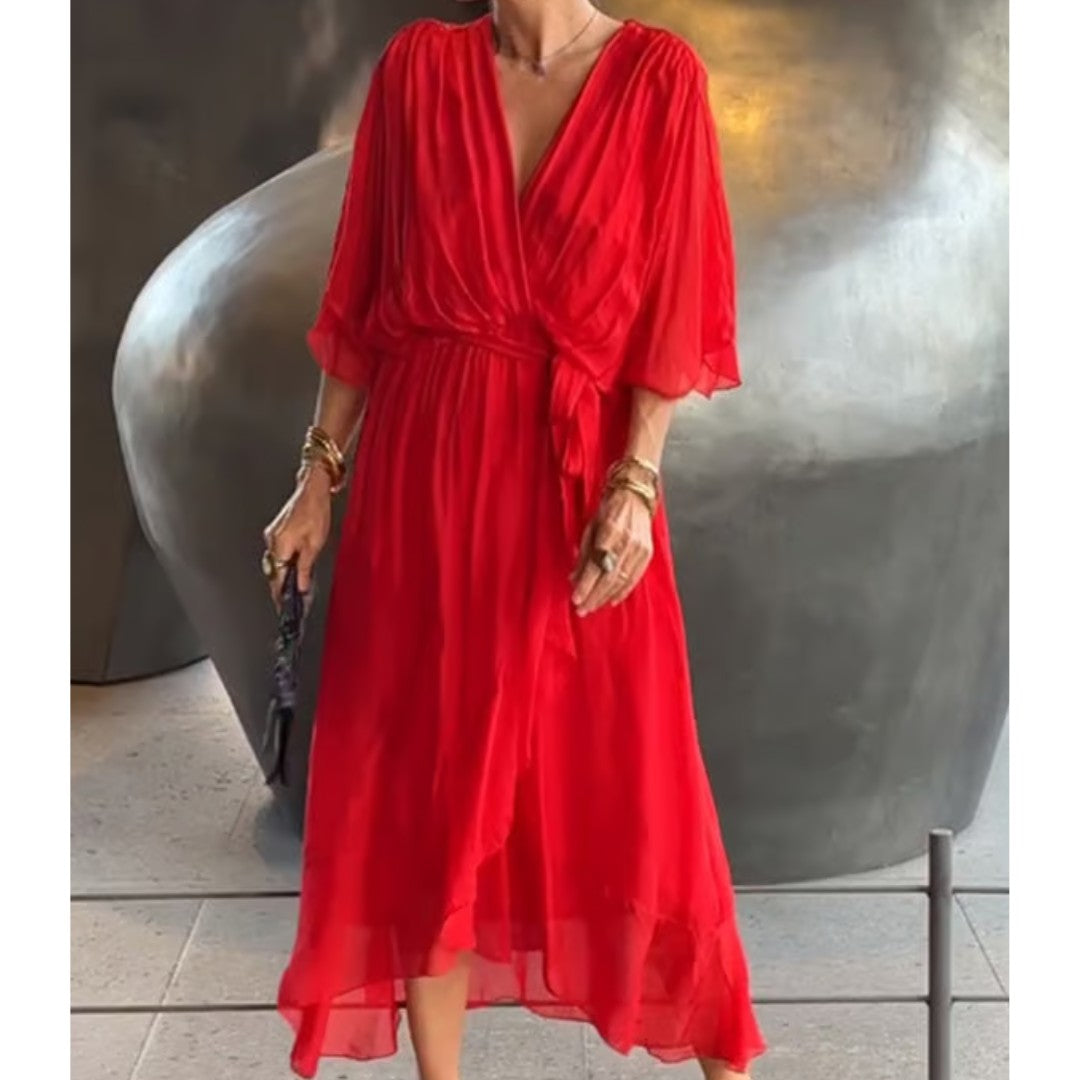 Kimono Sleeve Wedding Guest Dress for Women — Isadora, image 10