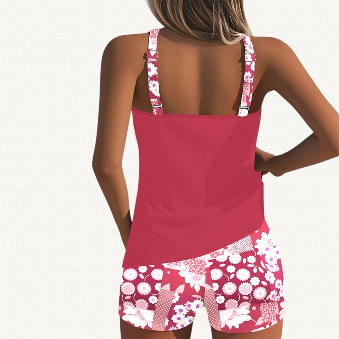 Tankini Set with Floral Shorts — Jolie
