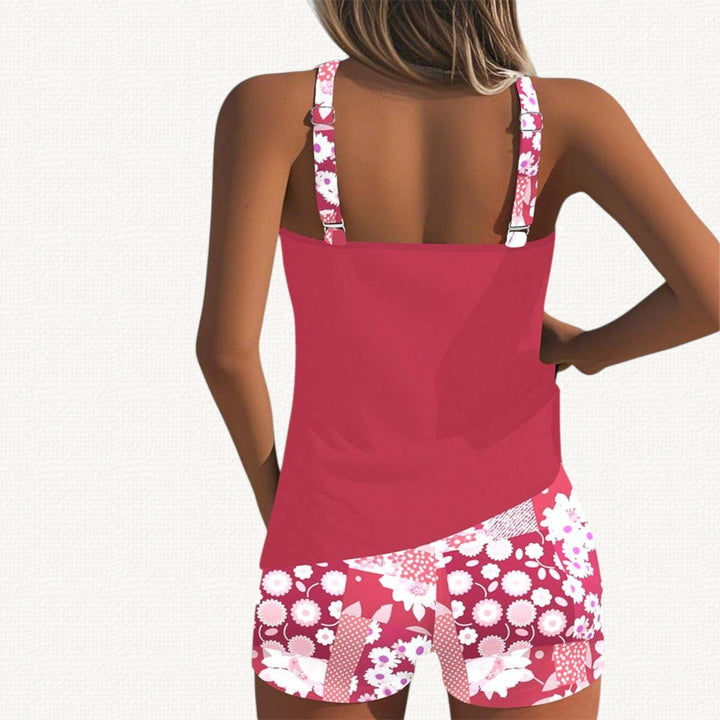 Tankini Set with Floral Shorts — Jolie