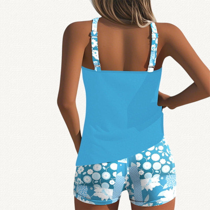 Tankini Set with Floral Shorts — Jolie