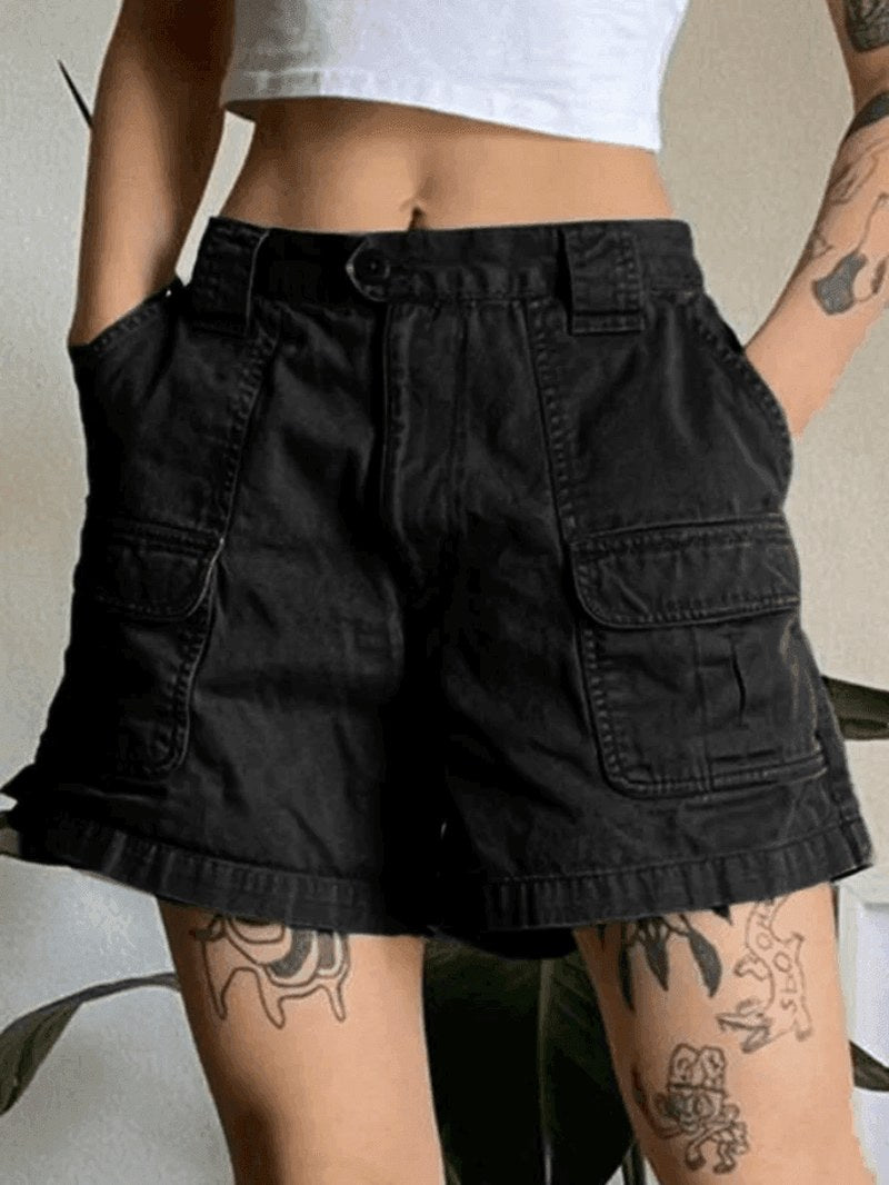 Keira — High Waisted Utility Shorts, Avelony