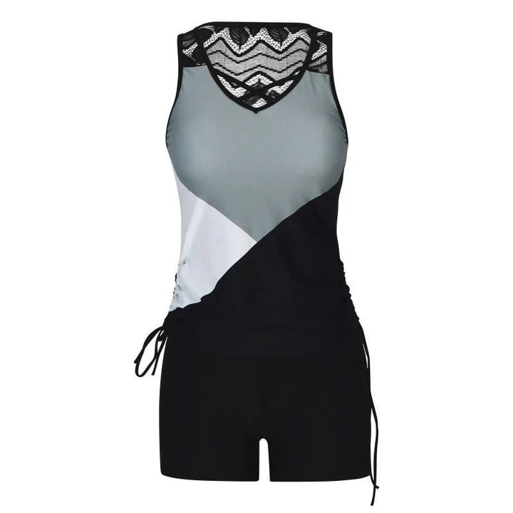 Boho Tankini Set with Shorts — Kensa