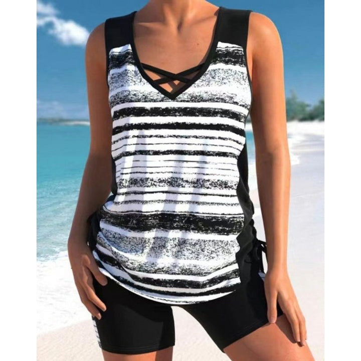 Boho Tankini Set with Shorts — Kensa