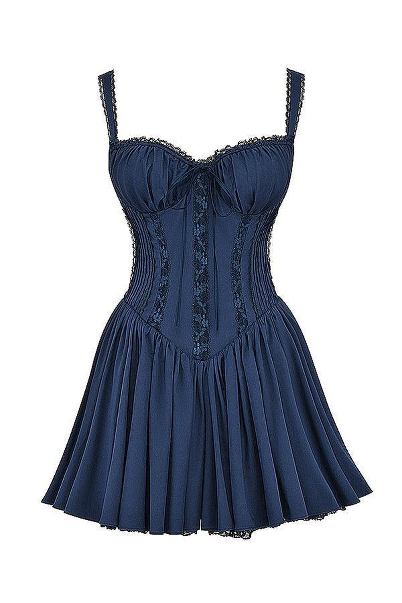 Opal — Lace Trim Mini Dress for Women