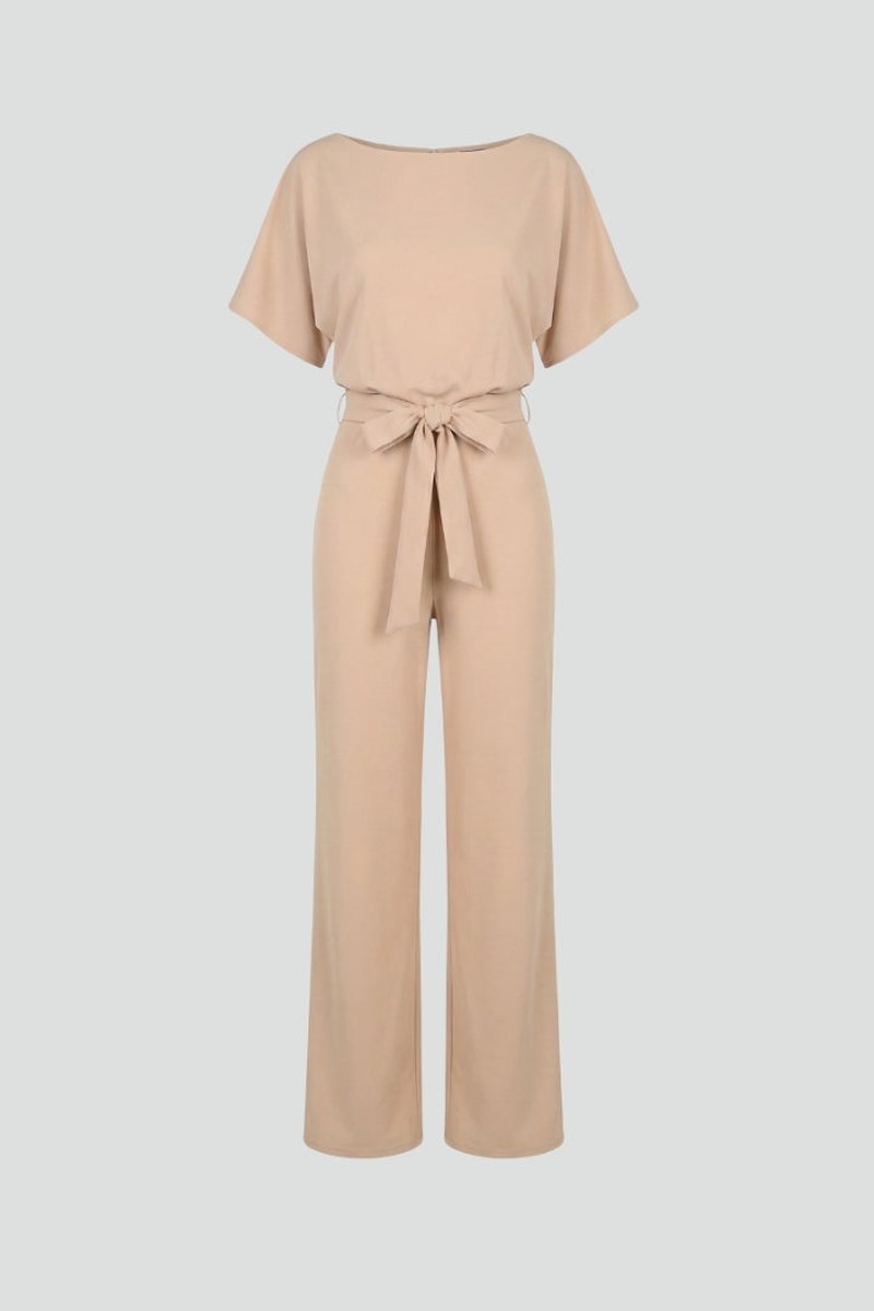 Lenna — Belted Wide Leg Jumpsuit, Avelony
