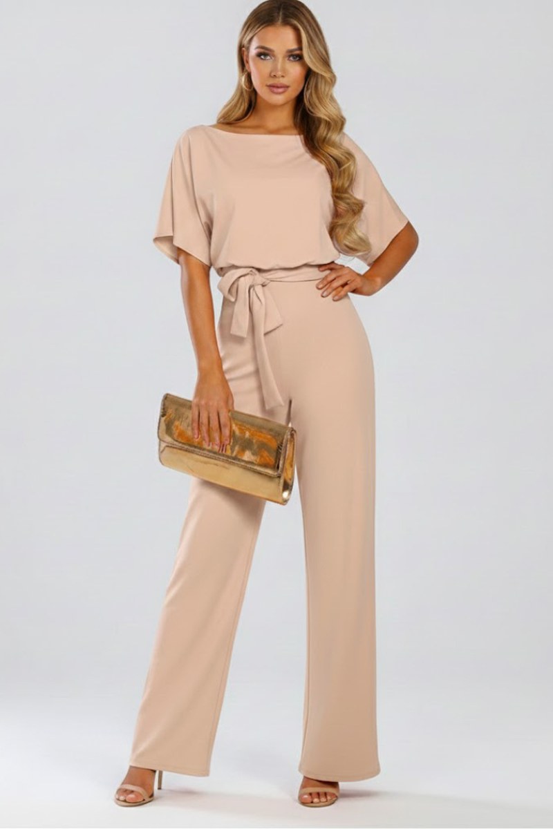 Lenna — Belted Wide Leg Jumpsuit (2), Avelony