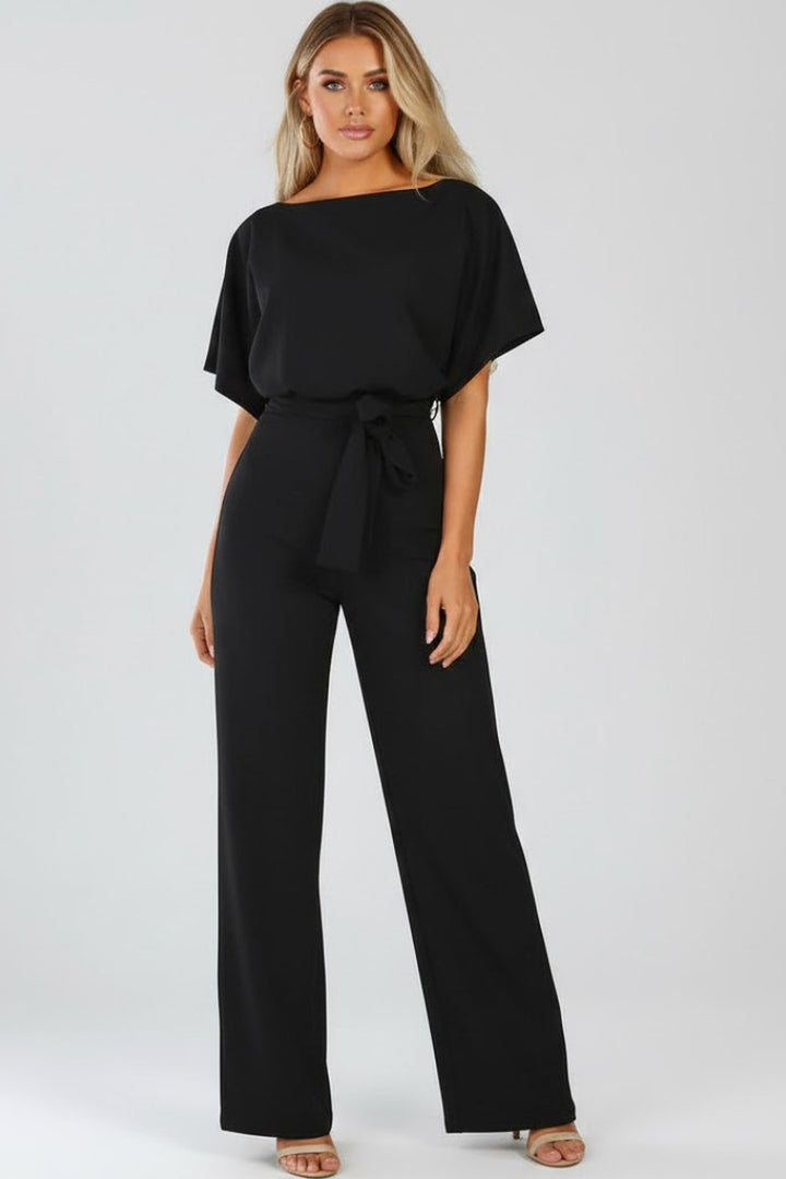 Lenna — Belted Wide Leg Jumpsuit (3), Avelony