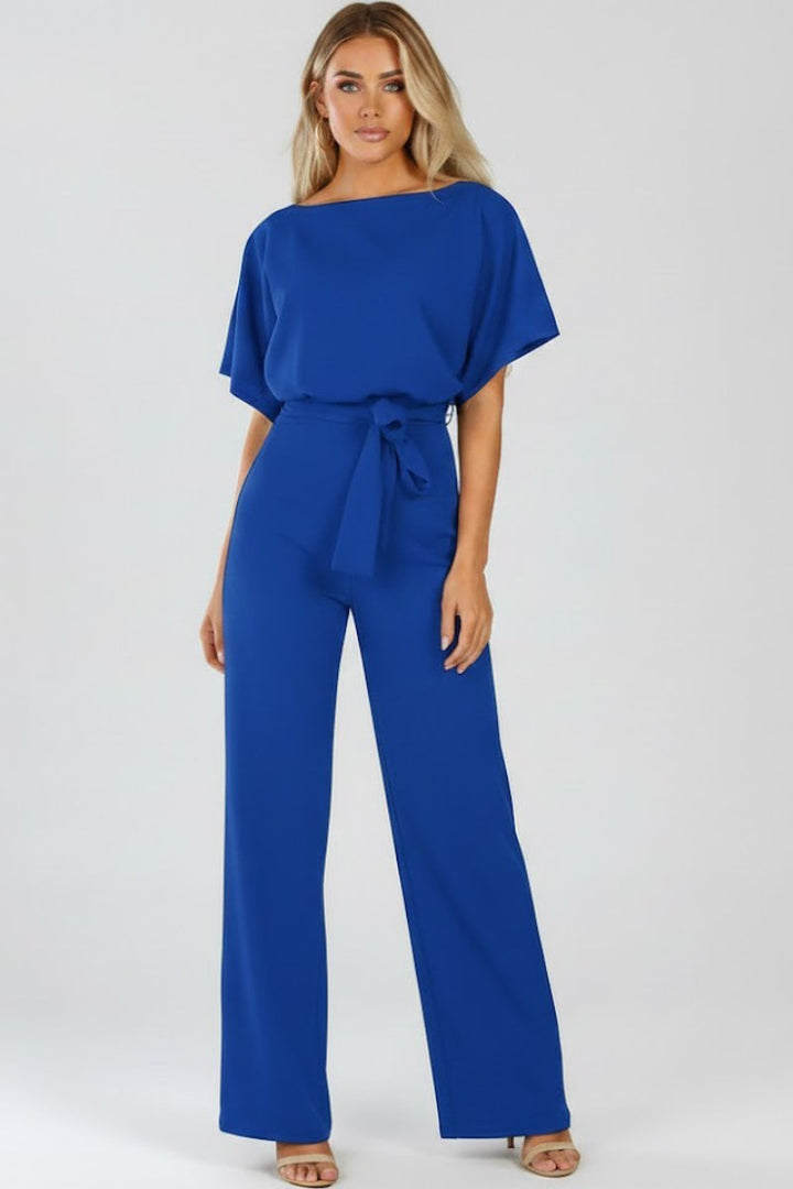 Lenna — Belted Wide Leg Jumpsuit (4), Avelony